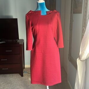 Red sharagano dress